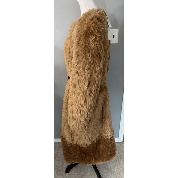 Express Tan Teddy Jacket - Picture 2 of 8